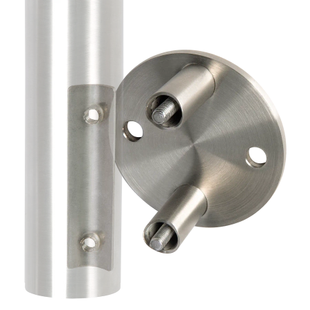 Mocowanie boczne słupka balustrady Ø42.4 stal nierdzewna Prevent PR745-0-INX