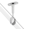Uchwyt dystansowy z regulacją do drążka owalnego 30x15 przelotowy chrom AC935-0-CHR