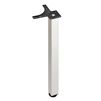 Noga meblowa stołowa kwadratowa 50x50 71cm górne mocowanie satyna AC282-K-710-SAT