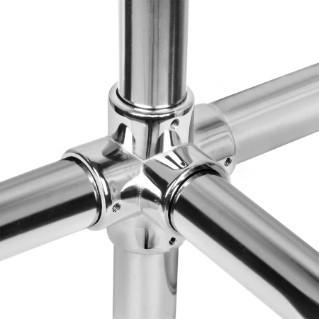 Narożnik pięciokierunkowy Ø25 chrom AC987-0-CHR