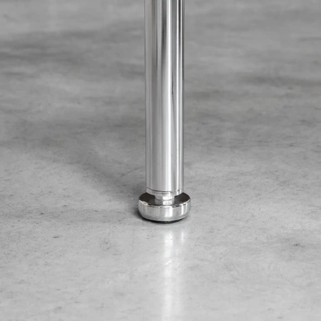 Wkładka z gwintem M-8 (metal)  do drążka Ø25 chrom do montażu stopek, kółek i półek  AC511-F-CHR