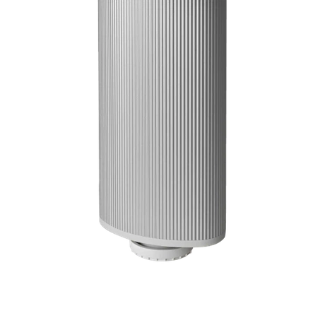Noga meblowa stołowa ryflowana 82cm mocna szara AC280-C-ALU