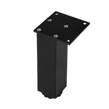 Nóżka meblowa 15cm aluminiowa regulowana czarna kwadratowa AC253-B-CZA
