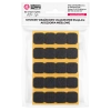 Podkładki filcowe samoprzylepne czarne kwadrat 22x22 20szt PREMIUM PF001-1-022-CZA