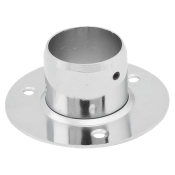 Końcówka  rozeta wysoka mocująca drążek Ø32 chrom AC610-D-CHR stal