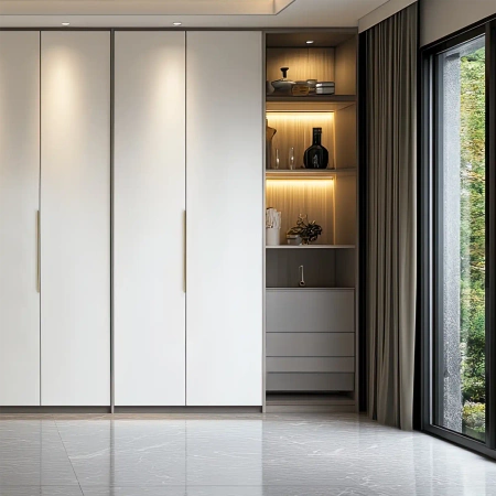 Uchwyt meblowy krawędziowy 59,6cm złoty AU628-0-576-ZLO