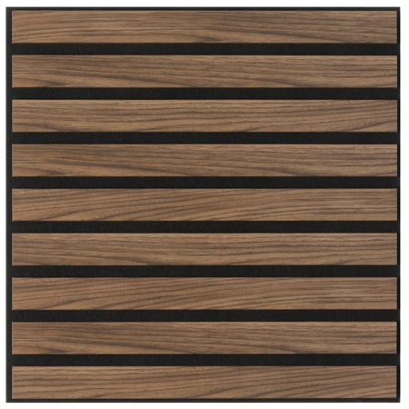 Panele akustyczne dekoracyjne ścienne lamele 50x50cm orzech (4 sztuki) PA002-050-050-ORZ