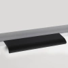 Uchwyt meblowy krawędziowy15cm czarny AU628-0-128-CZA