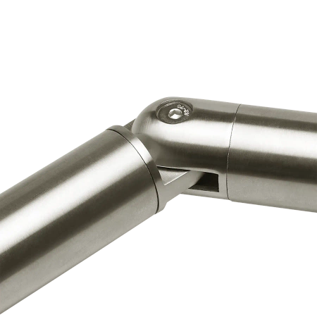 Łącznik przegubowy poręczy balustrady Ø42.4 27x27 stal nierdzewna Prevent  PR732-0-INX
