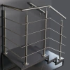 Uchwyt końcowy wypełnienia balustrady prawy Ø12 stal nierdzewna Prevent PR710-0-INX