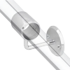 Uchwyt boczny gięty poręczy Ø50 stal chrom Protect AC931-B-CHR