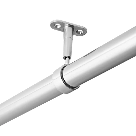 Uchwyt dystansowy Ø25 przelotowy  regulowany chrom AC936-0-CHR