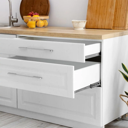 Prowadnica kulkowa łożyskowa pełny wysuw 600mm, H=45mm, ocynk