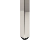 Noga meblowa stołowa kwadratowa 50x50 71cm górne mocowanie INOX AC282-K-710-INX