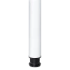 Noga meblowa 82cm stalowa regulowana odlew górne mocowanie biała okrągła AC282-E-820-BIA