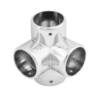 Narożnik czterokierunkowy Ø25 chrom AC986-0-CHR