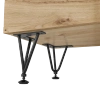 Nóżka meblowa 14cm stalowa regulowana potrójna loft czarna AC289-D-CZA