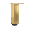 Nóżka meblowa 15cm aluminiowa regulowana złota kwadratowa AC253-B-ZLO