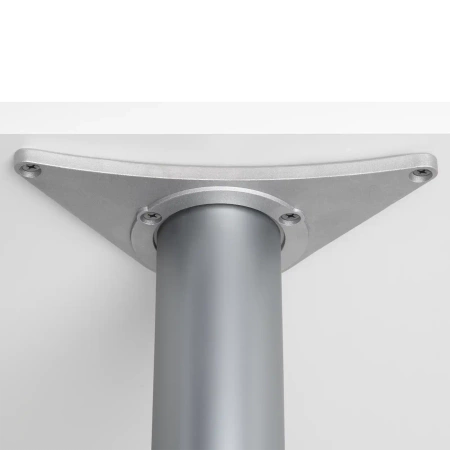 Noga meblowa 82cm stalowa regulowana odlew górne mocowanie kolor aluminium okrągła AC282-E-820-ALU