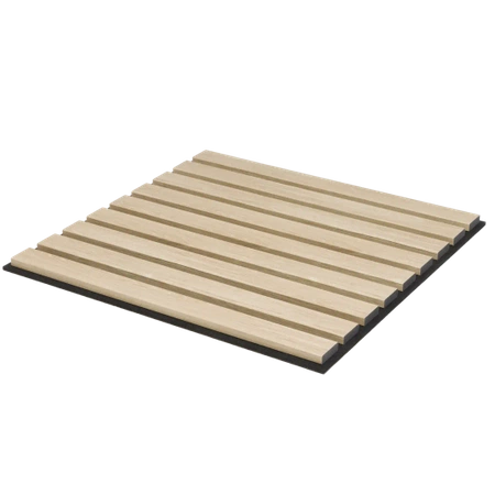 Panele akustyczne dekoracyjne ścienne lamele 50x50cm dąb (4 sztuki) PA002-050-050-DAB