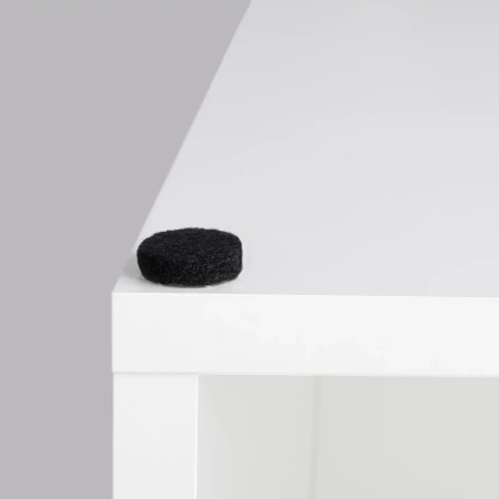 Podkładki filcowe samoprzylepne czarne okrągłe Ø22mm 20szt PREMIUM PF001-0-022-CZA