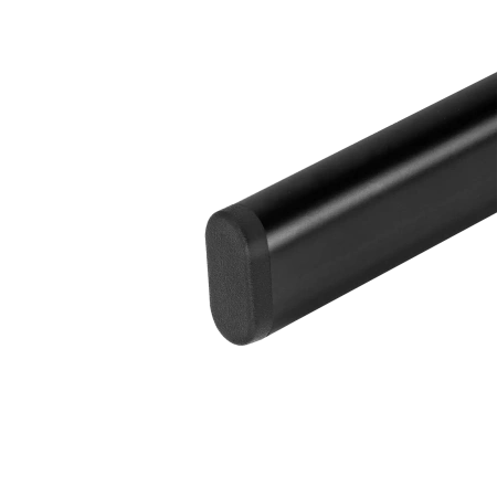 Zaślepka do meblowego drążka owalnego 30x15 czarna AC909-B-CZA