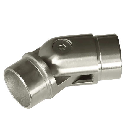 Łącznik przegubowy poręczy balustrady Ø42.4 27x27 stal nierdzewna Prevent  PR732-0-INX
