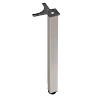 Noga meblowa stołowa kwadratowa 50x50 71cm górne mocowanie INOX AC282-K-710-INX