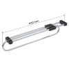 Wieszak wysuwany 43cm na ubrania do szafy chrom AC221-Y-CHR