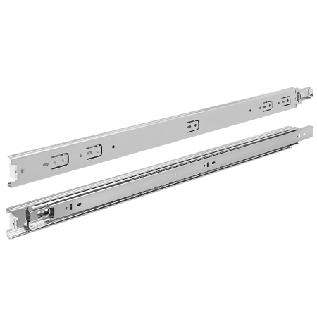 Prowadnica kulkowa łożyskowa pełny wysuw 700mm, H=45mm, ocynk