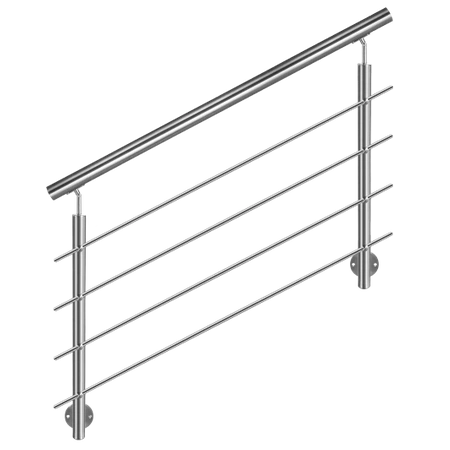 Mocowanie boczne słupka balustrady Ø42.4 stal nierdzewna Prevent PR745-0-INX