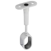 Uchwyt dystansowy z regulacją do drążka owalnego 30x15 przelotowy chrom AC935-0-CHR