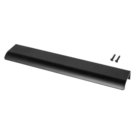 Uchwyt meblowy krawędziowy25cm czarny AU628-0-224-CZA