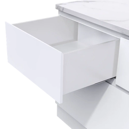 Szuflada SLIM, L=450, H=199, biała 40kg SB199-0-450-BIA