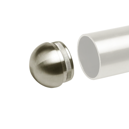 Zaślepka półkolista poręczy balustrady Ø42.4 H=22 stal nierdzewna Prevent PR741-0-INX
