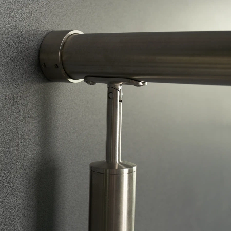 Mocowanie poręczy balustrady Ø42.4 H=25 stal nierdzewna Prevent PR736-0-INX