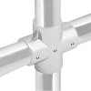 Narożnik czterokierunkowy Ø25 chrom AC985-0-CHR