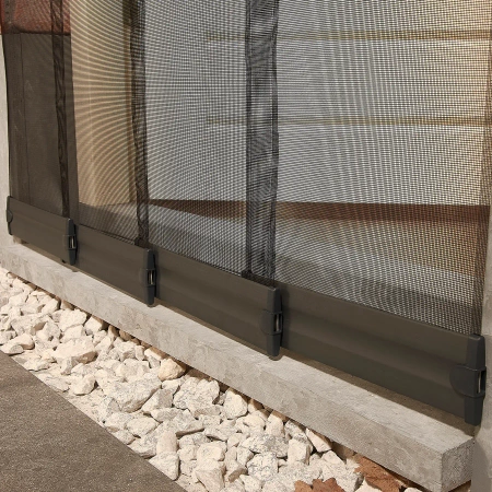 Moskitiera lamelowa na drzwi STANDARD 95x235cm szara