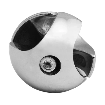 Złącze dwukierunkowe kulowe lewe do drążka Ø25 chrom TR501-L-CHR