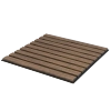 Panele akustyczne dekoracyjne ścienne lamele 50x50cm orzech (4 sztuki) PA002-050-050-ORZ