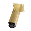 Nóżka meblowa 15cm aluminiowa regulowana złota kwadratowa AC253-B-ZLO