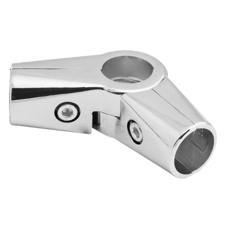 Złącze dwuramienne drążka Ø25 chrom TR561-0-CHR