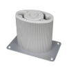 Noga/nóżka meblowa ryflowana 10cm szara AC280-A-ALU