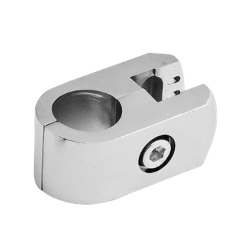 Złącze pojedyncze płaskie na drążek Ø25 chrom TR550-A-CHR do montażu ścianek i blatów