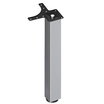 Noga meblowa gruba stołowa kwadratowa 60x60 71cm górne mocowanie kolor ALU AC282-N-710-ALU