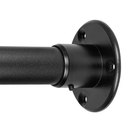 Końcówka rozeta wysoka mocująca drążek słupek Ø32 czarna AC610-A-CZA stal