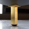 Nóżka meblowa 15cm aluminiowa regulowana złota kwadratowa AC253-B-ZLO