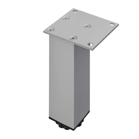 Nóżka meblowa 15cm aluminiowa regulowana ALU kwadratowa AC253-B-ALU
