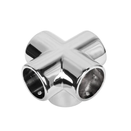 Narożnik pięciokierunkowy Ø25 chrom AC987-0-CHR