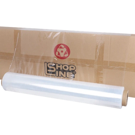 Folia Stretch rozciągliwość 150% grub.23mik 50cm, 1,2kg/1,5kg transparentna FS-50-TRA